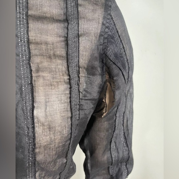 J. Lindeberg Button Up Shirt Black Long Sleeve Men’s Size M - Picture 4 of 7